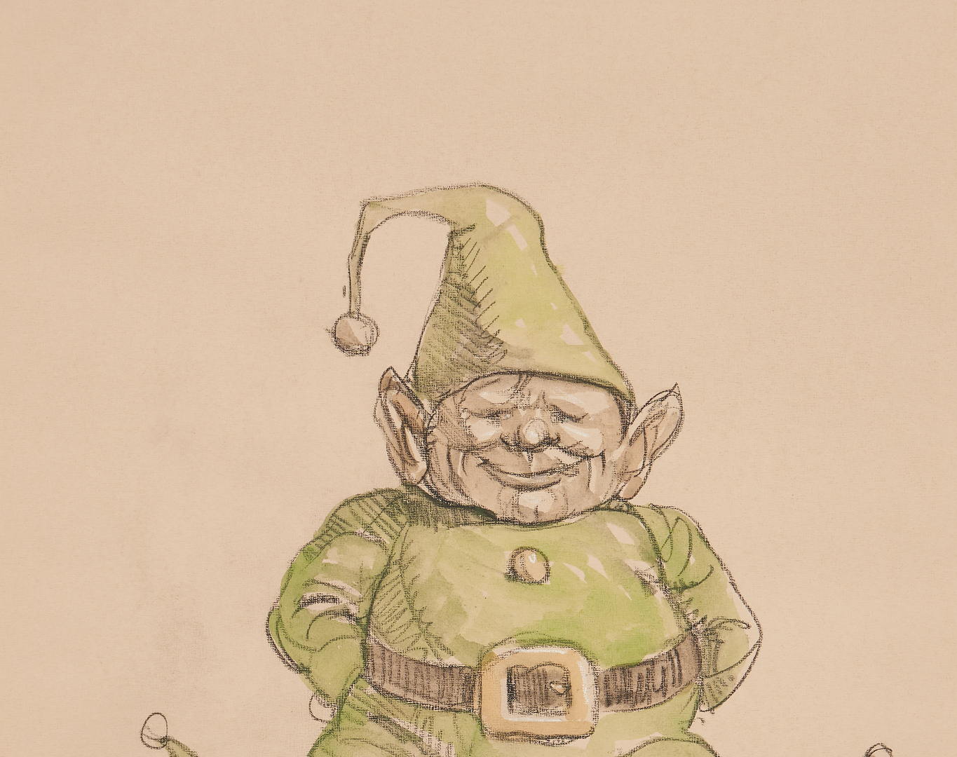 Lot 160: 2 Werner Wildner Works on Paper, Gnomes