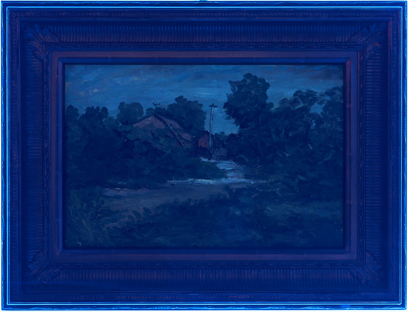 Lot 173: Gilbert Gaul O/C Landscape, Country Road