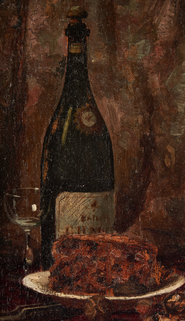 Lot 175: Cornelius Hankins O/P, Still Life w/ Wine Bottles
