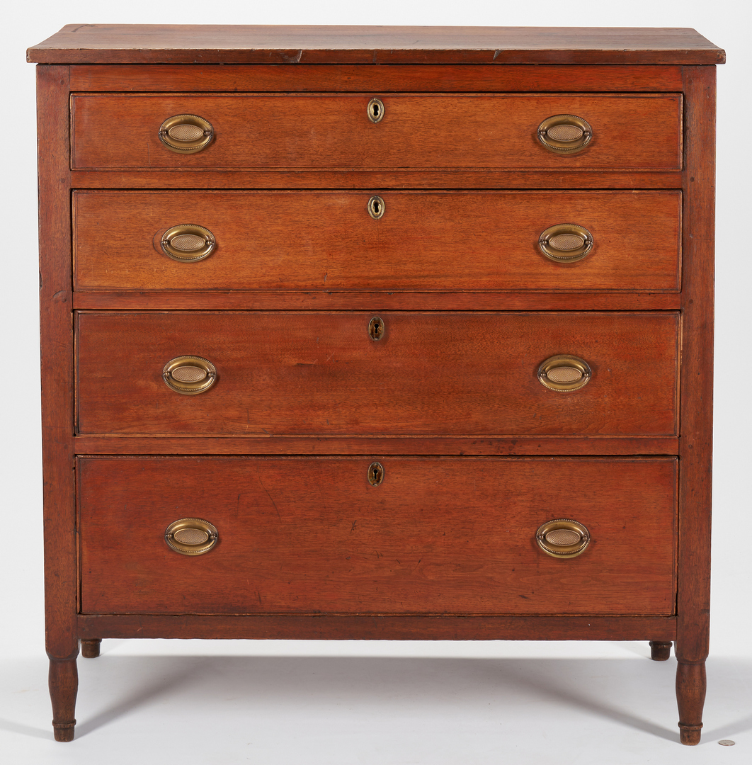 Lot 183: TN Diminutive Sheraton Chest of Drawers, Signed