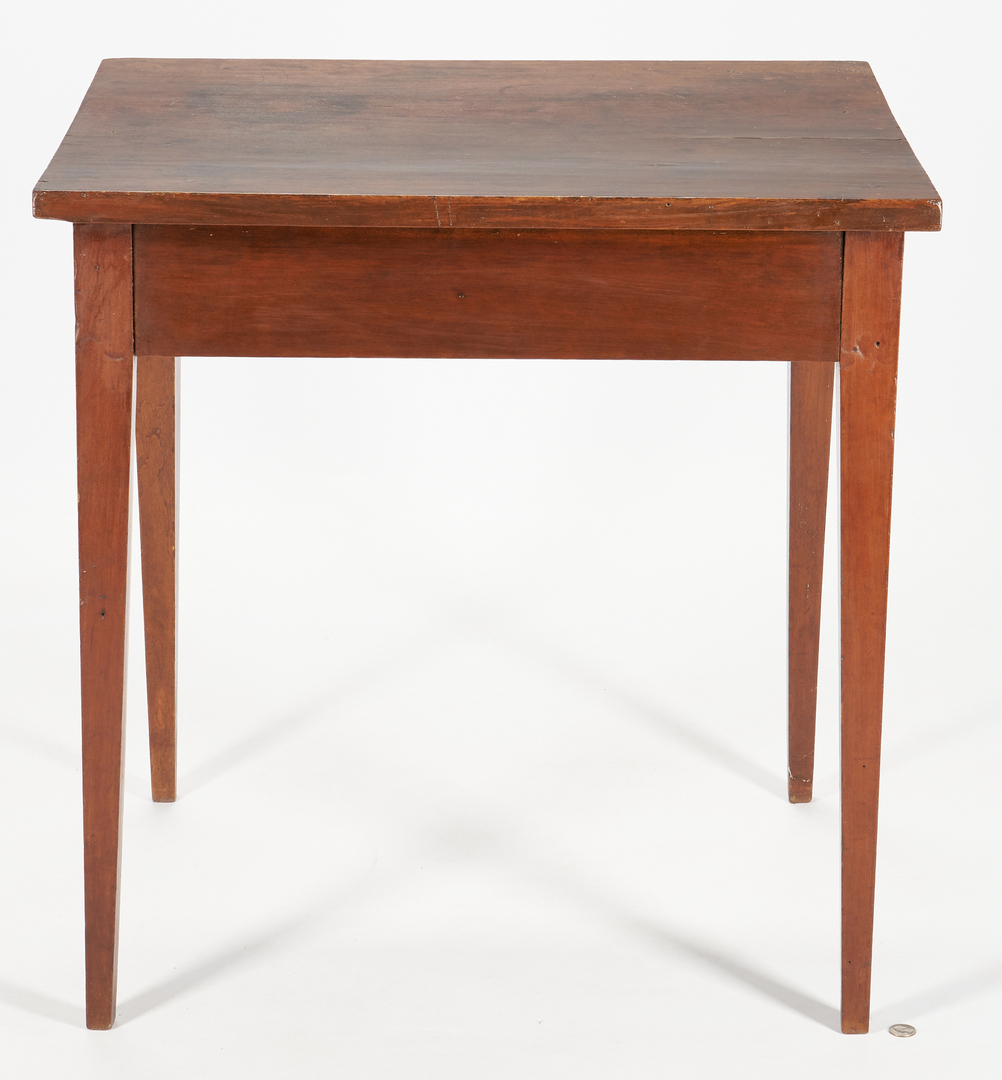 Lot 187: Middle TN Tapered Leg Table w/ Hidden drawer