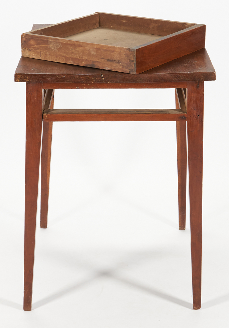 Lot 187: Middle TN Tapered Leg Table w/ Hidden drawer