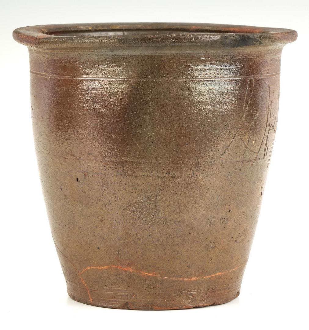 Lot 211: 2 Greene County, TN Pottery Jars, incl. Exhibited Harmon