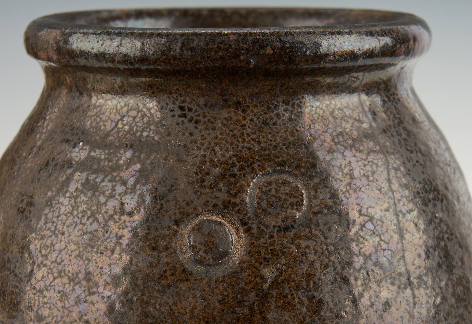 Lot 218: 3 Carolina Stoneware Pottery Items, incl. Landrum