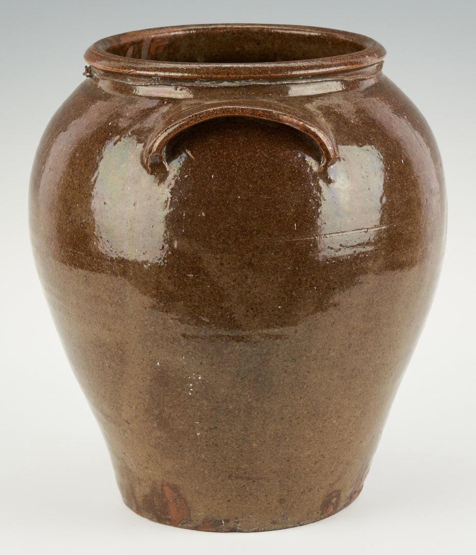 Lot 219: Edgefield Pottery Grouping Including Slave Made Jar