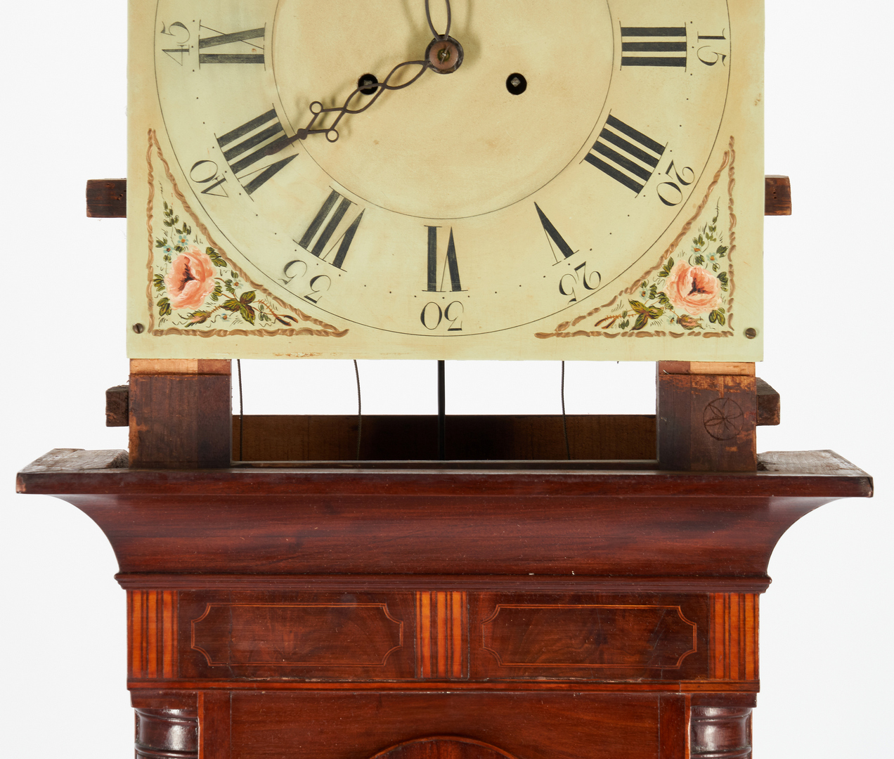 Lot 233: American Federal Inlaid Tall Case Clock, Poss. NJ