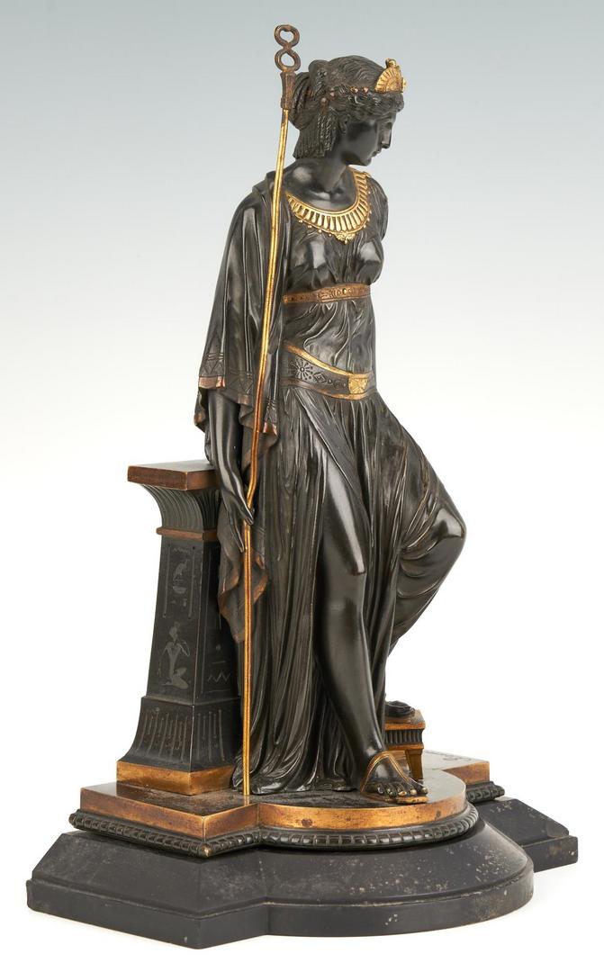 Lot 246: Bronze Cleopatra Sculpture signed E. Bouret