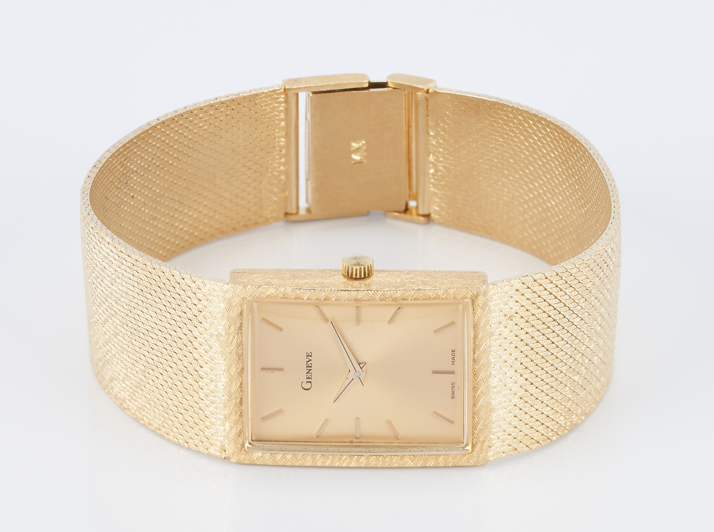 Lot 265: Vintage Men's 14K Gold Geneve Watch