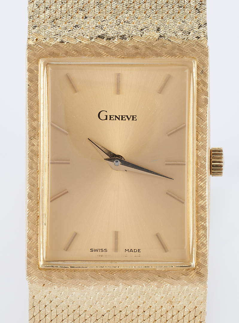 Lot 265: Vintage Men's 14K Gold Geneve Watch