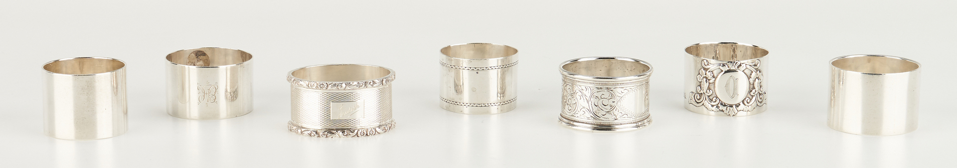 Lot 280: 29 Assorted Silver Napkin Rings