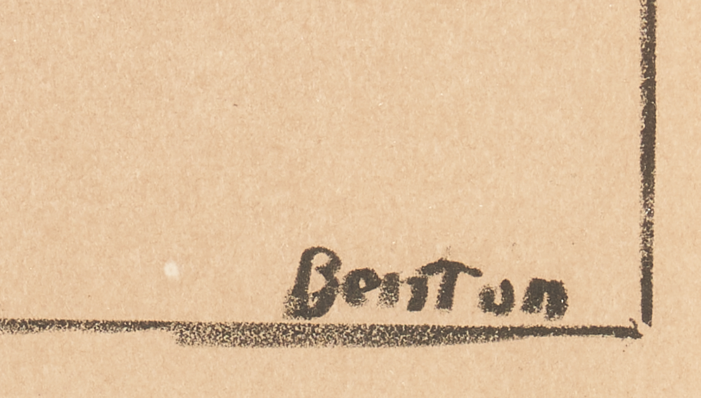 Lot 341: Thomas Hart Benton Lithograph, "Plowing It Under"