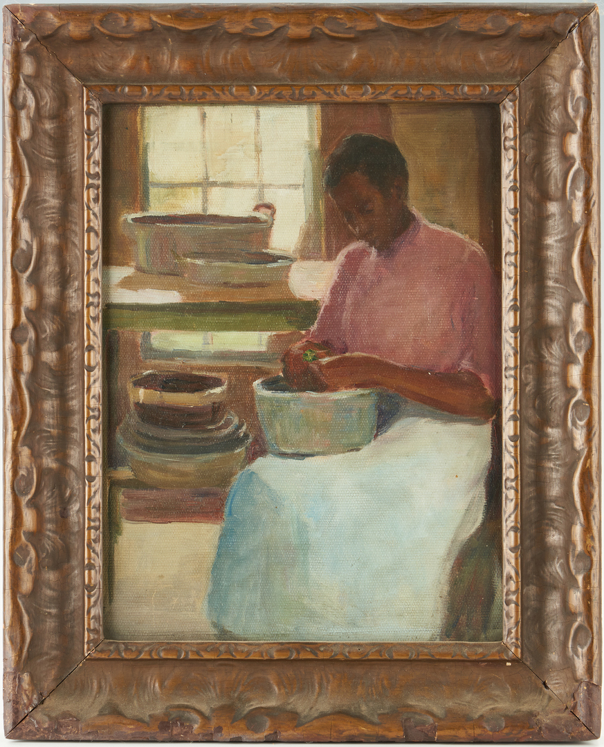 Lot 343: American School Portrait of an African American Woman