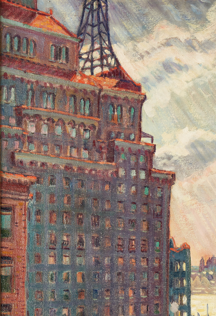 Lot 346: Frederick Detweiller O/C, N.Y.C. From Carnegie Hall