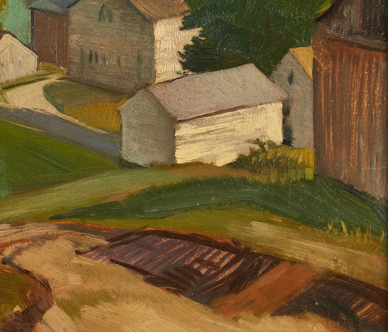 Lot 357: Sam Thal O/B Painting, Maine Landscape