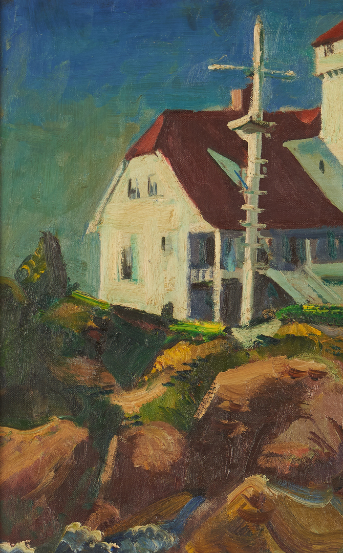 Lot 363: John Ellsworth Weis O/C Landscape, poss. Provincetown, MA