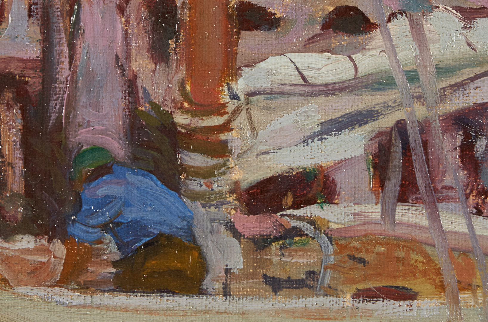 Lot 364: Richard Holberg O/C Painting, Harbor Scene