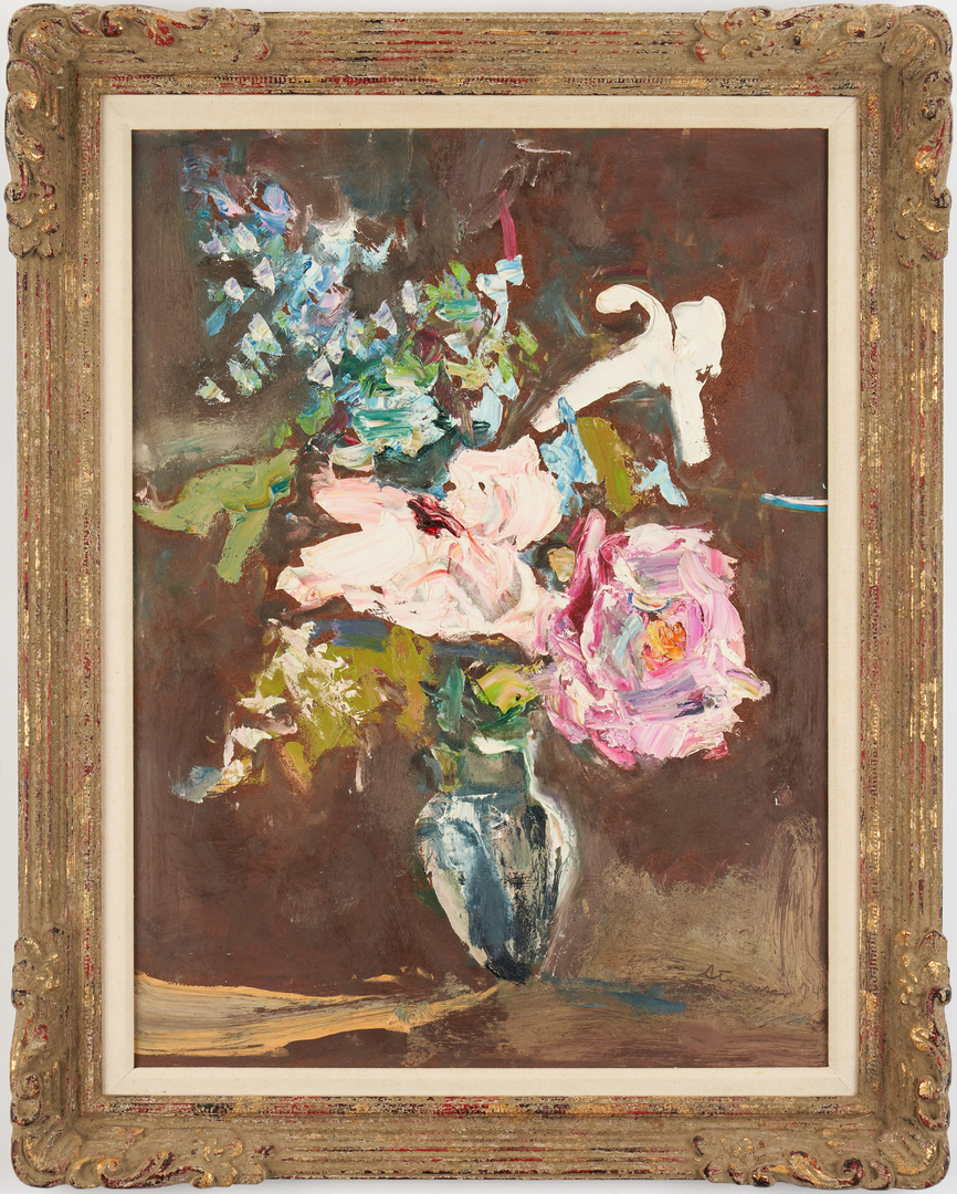 Lot 368: Sterling Strauser O/B, Floral Still Life