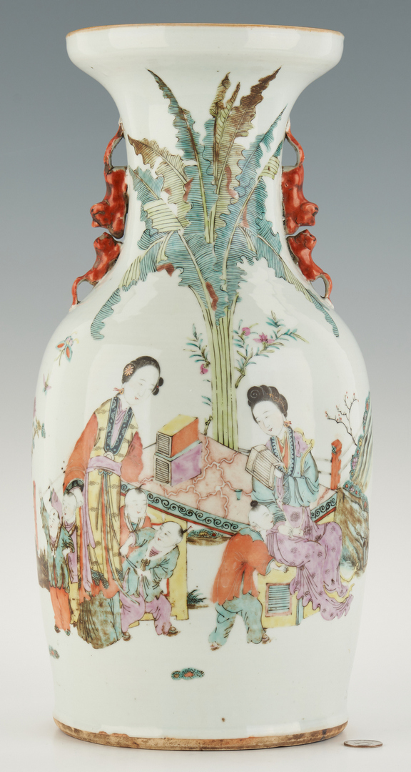Lot 392: Chinese Famille Rose Porcelain Vase
