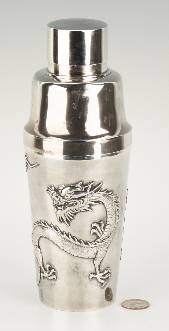 Lot 3: Chinese Export Silver Cocktail Shaker