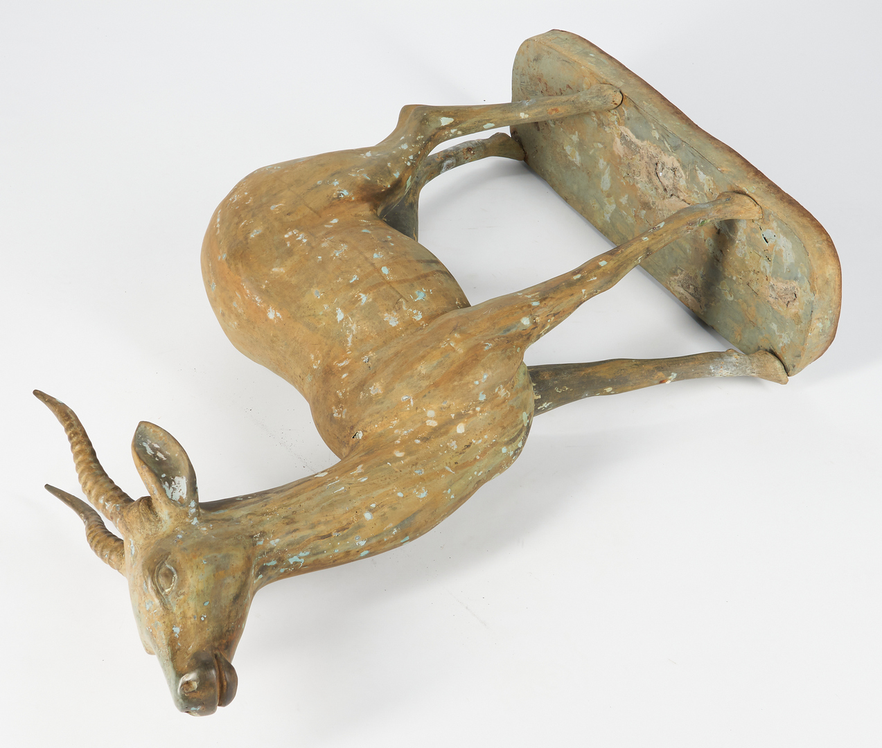 Lot 406: Bronze Garden Antelope Sculpture