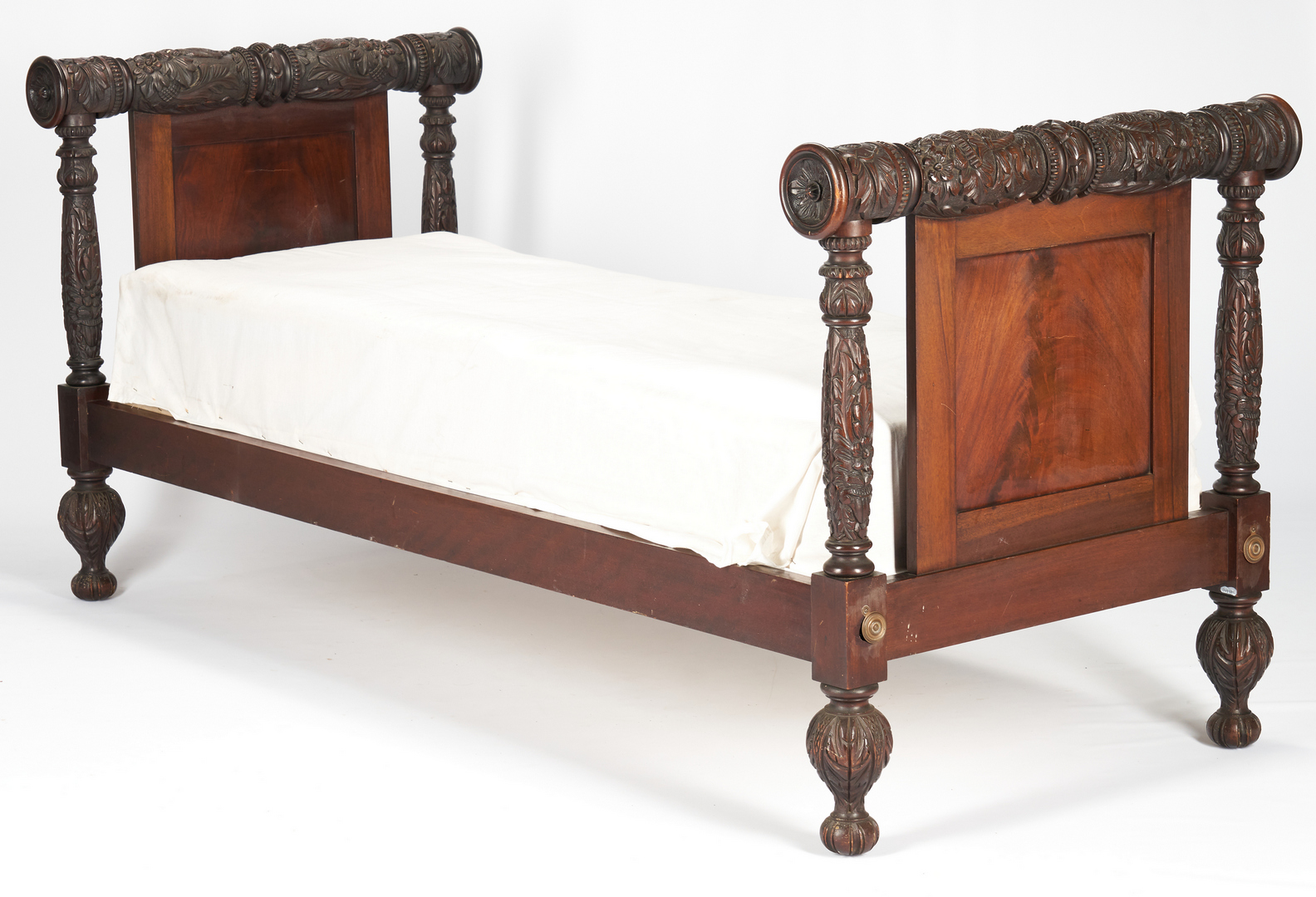 Lot 412: Classical Revival Carved Daybed