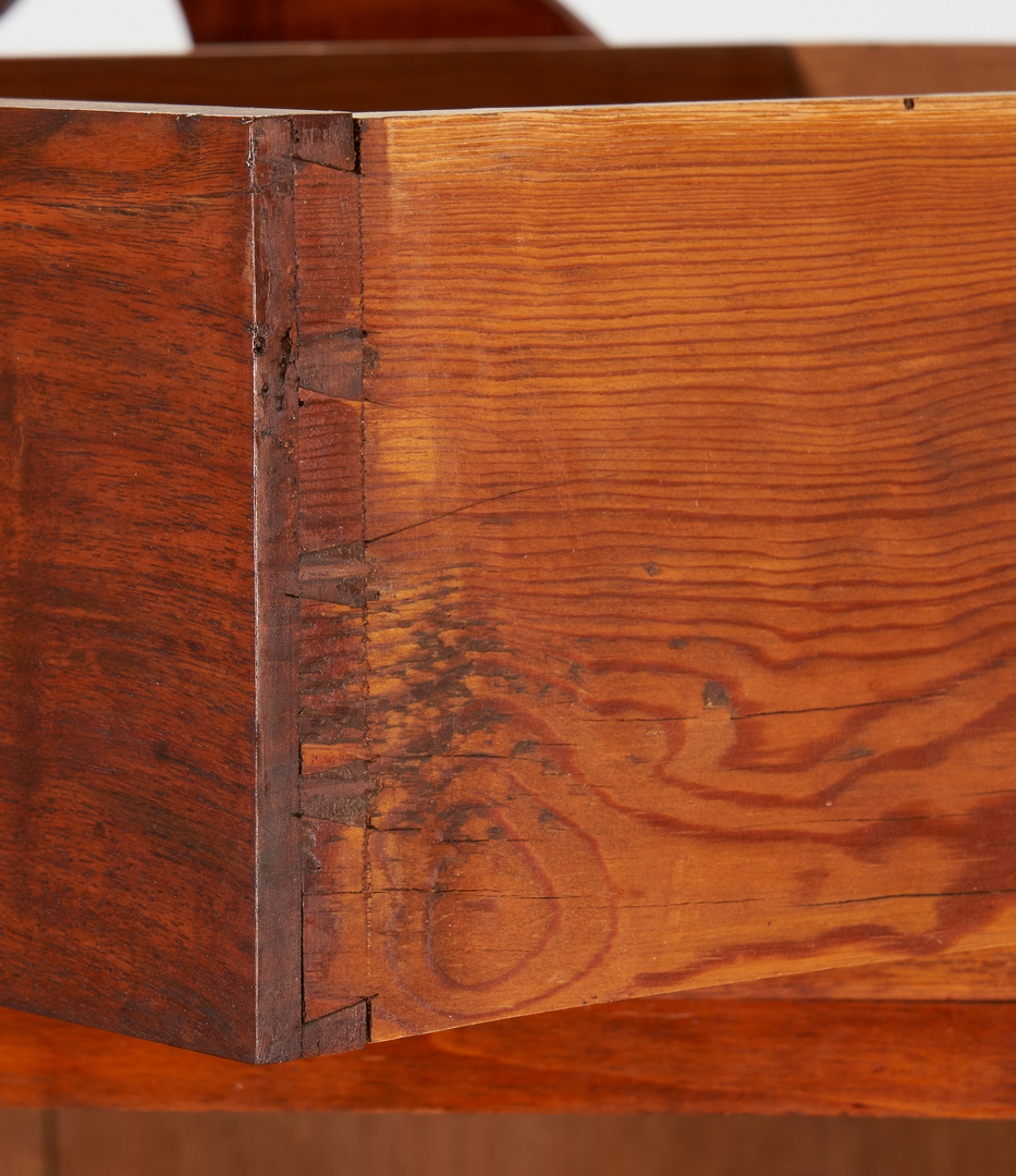 Lot 427: Southern Tiger Maple Chest with Carved Backsplash