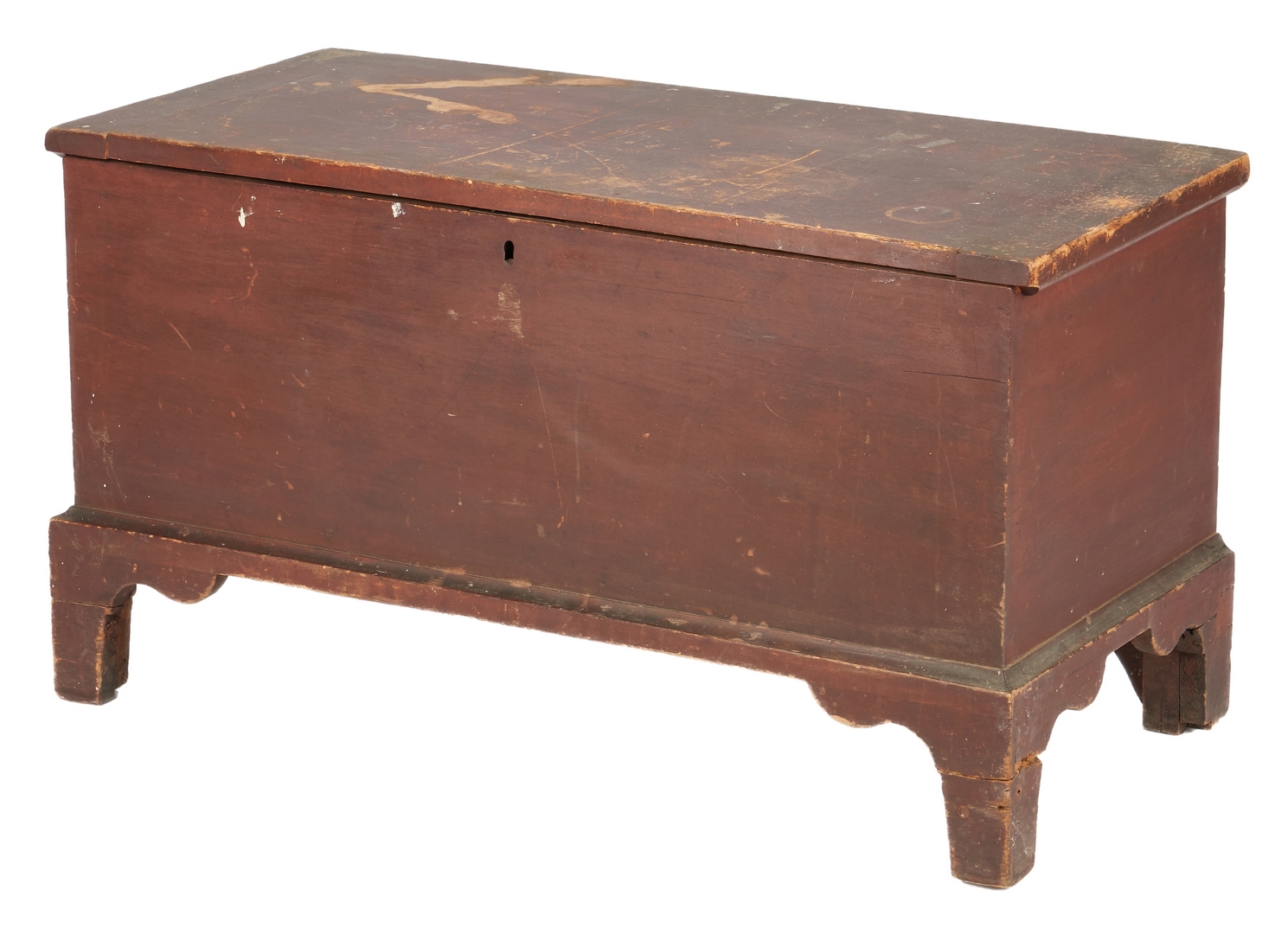 Lot 429: Shaker Kentucky Red Painted Blanket Chest