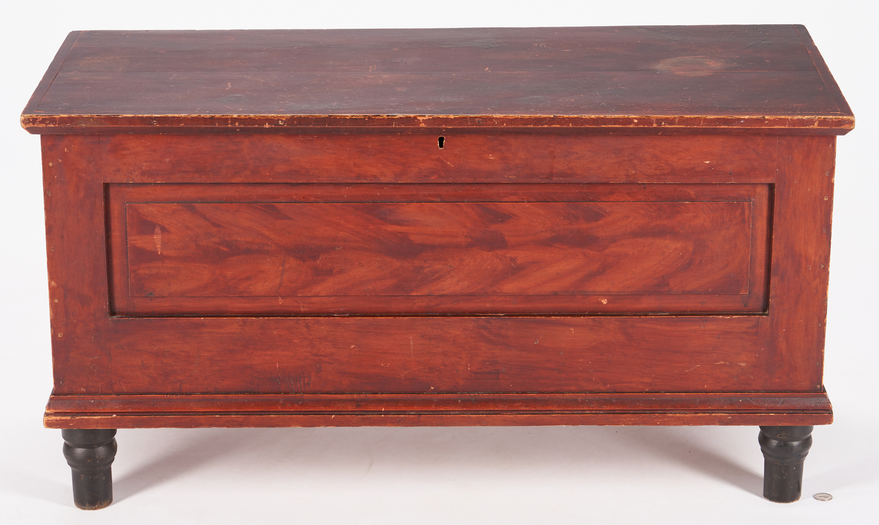 Lot 431: American  Grain painted blanket chest, Poss. Southern