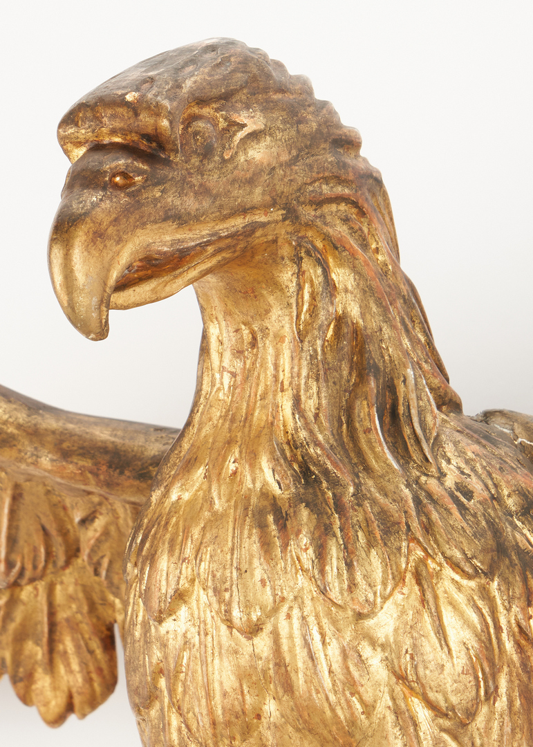Lot 451: Carved American Gilt Wood Eagle