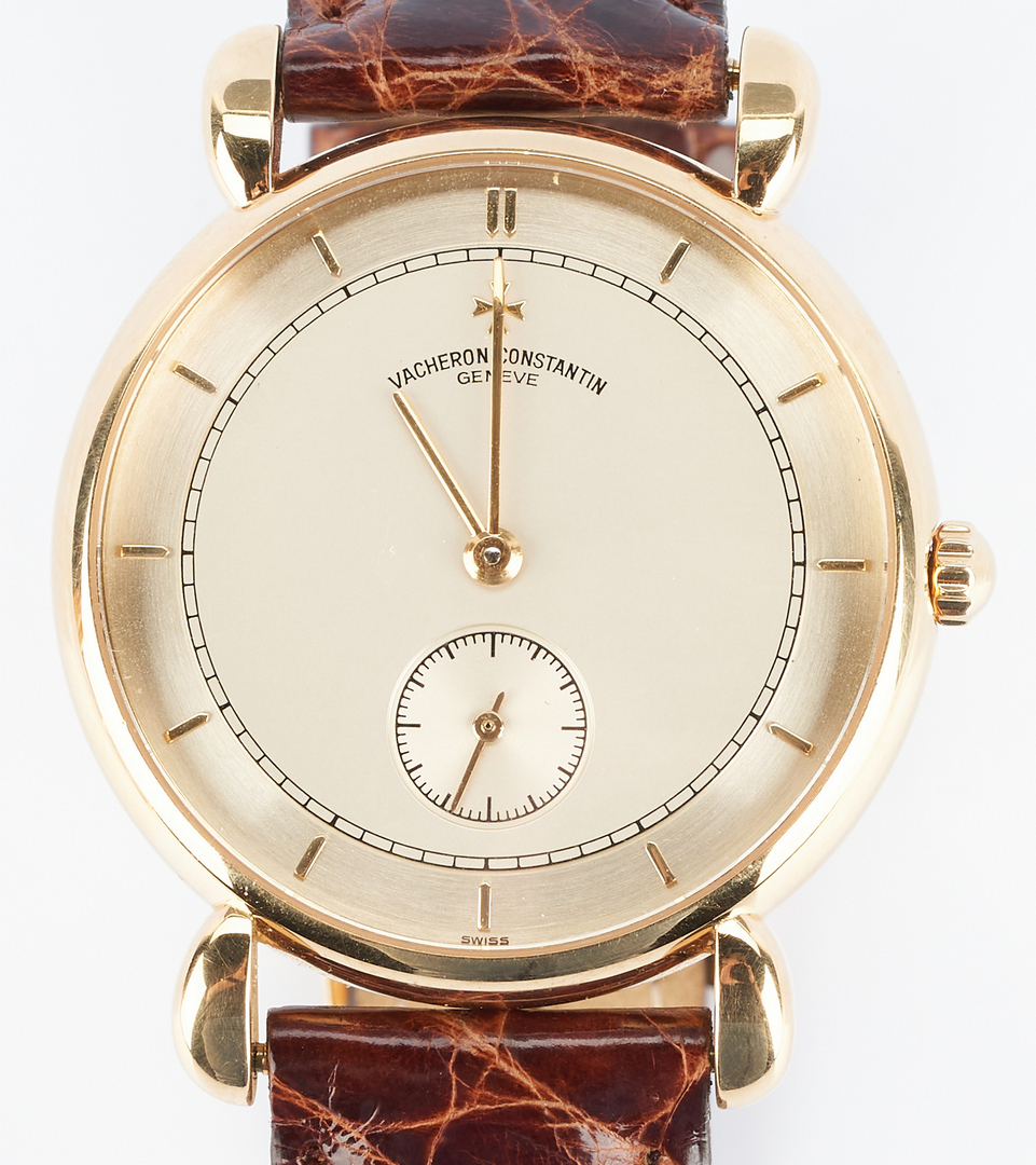 Lot 45: Vacheron 18K Constantin Patrimony Wrist Watch