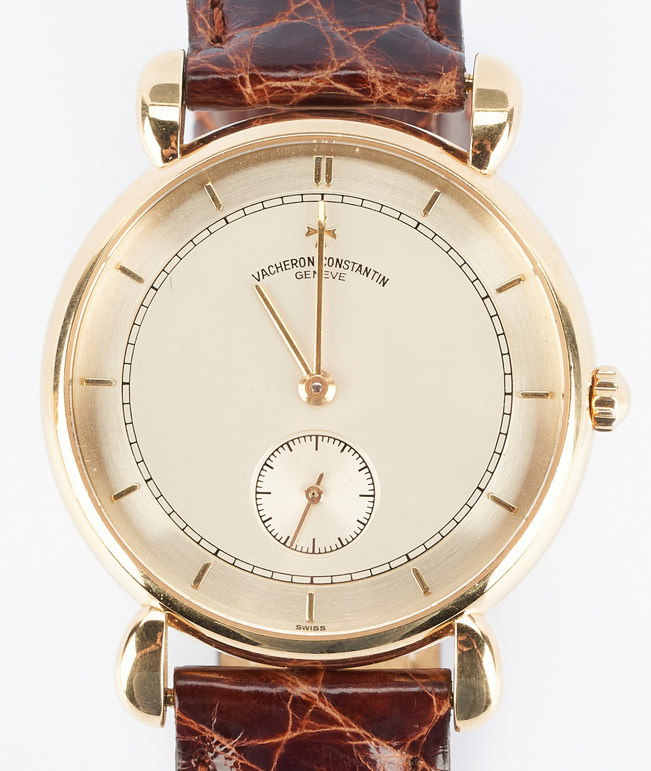 Lot 45: Vacheron 18K Constantin Patrimony Wrist Watch