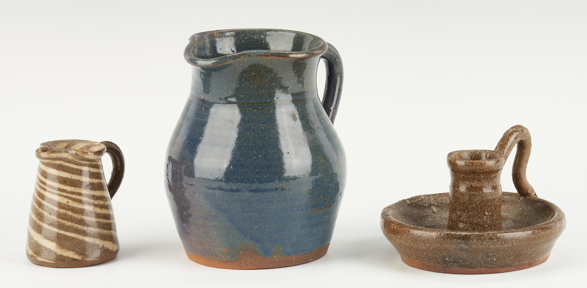 Lot 470: 5 Burlon Craig, NC Folk Art Pottery Items