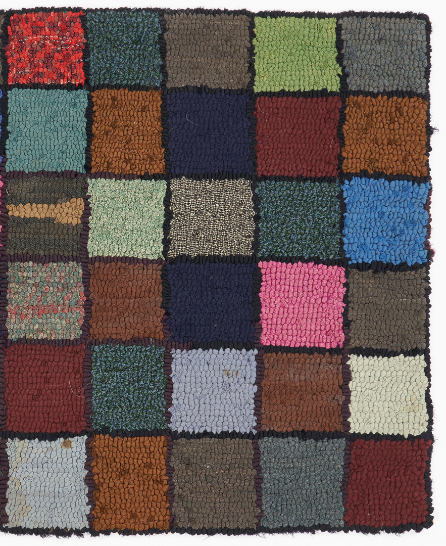 Lot 471: 4 Hooked Rugs inc. Cats, Chickens