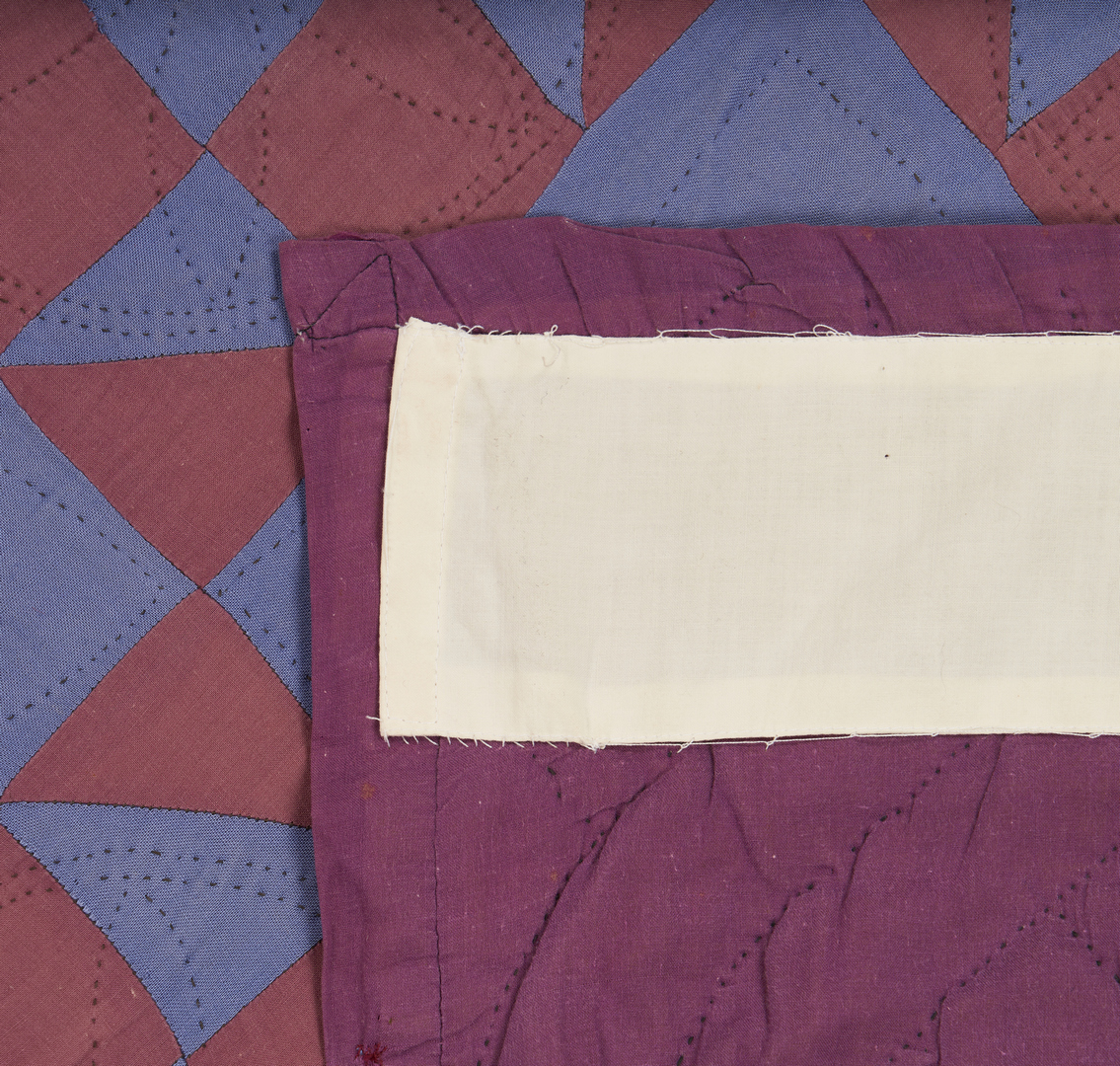 Lot 477: Amish Shoo Fly Quilt