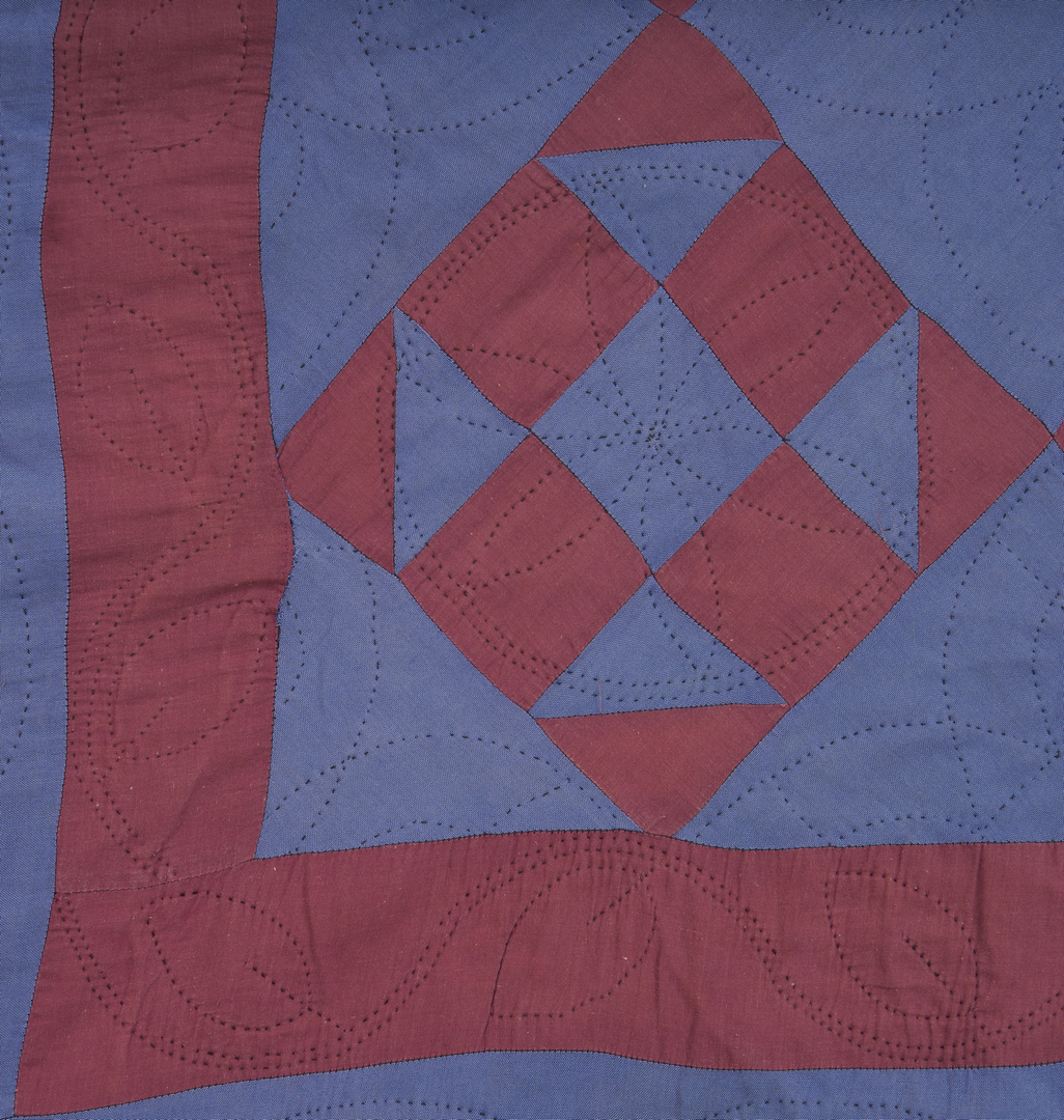 Lot 477: Amish Shoo Fly Quilt
