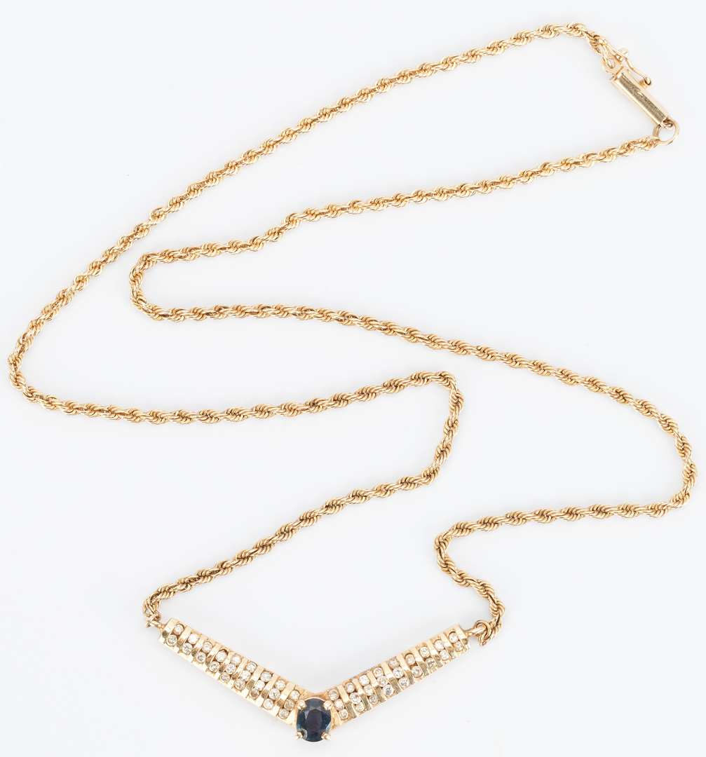 Lot 491: 4 14K Gold Chain Necklaces