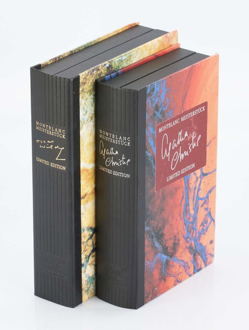 Lot 49: 2 Montblanc Pen Sets with Boxes: Oscar Wilde and Agatha Christie