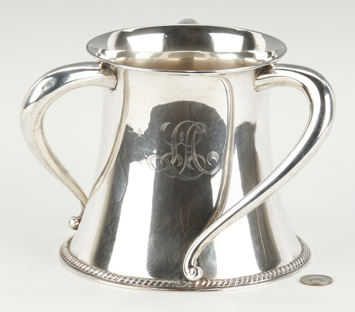 Lot 512: Theo. Starr Sterling Loving Cup or Tyg