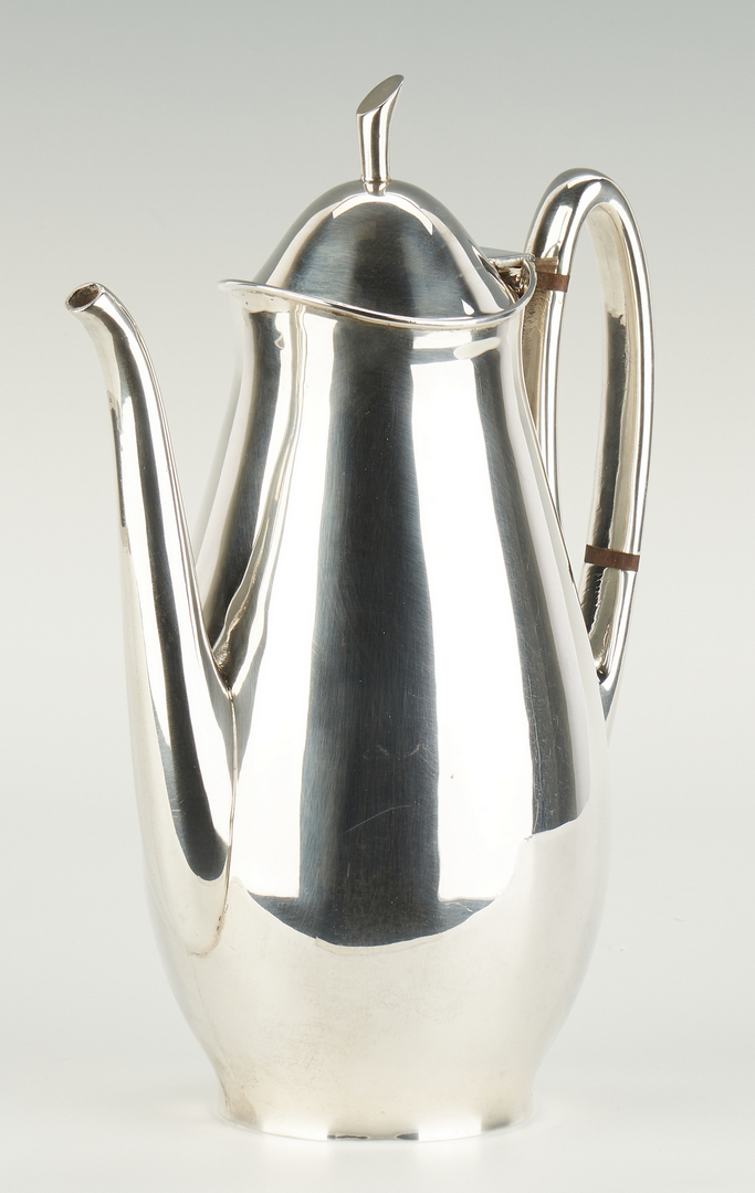 Lot 518: Tango Aceves Sterling Silver Coffee Pot