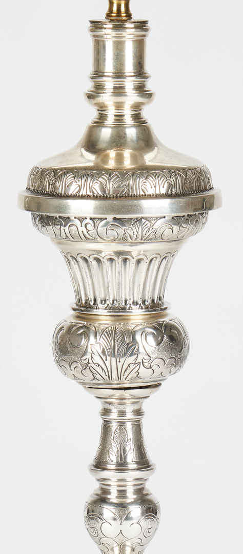 Lot 519: Alfredo Ortega & Sons, Mexican Sterling Lamp
