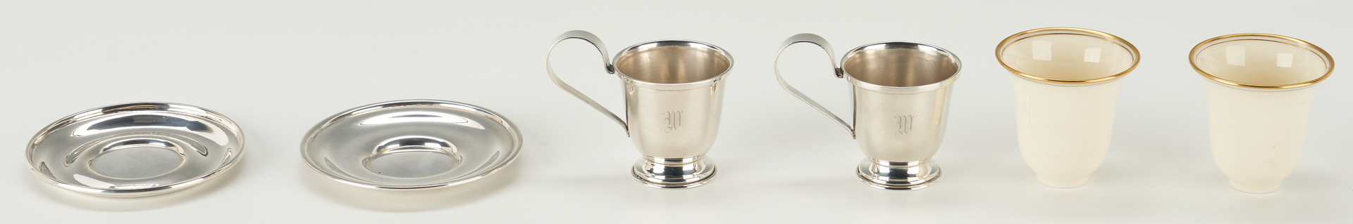 Lot 528: 12 Sterling Beverage Items, incl. Kirk & Son