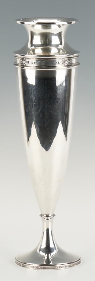 Lot 530: Meriden Sterling Silver Vase
