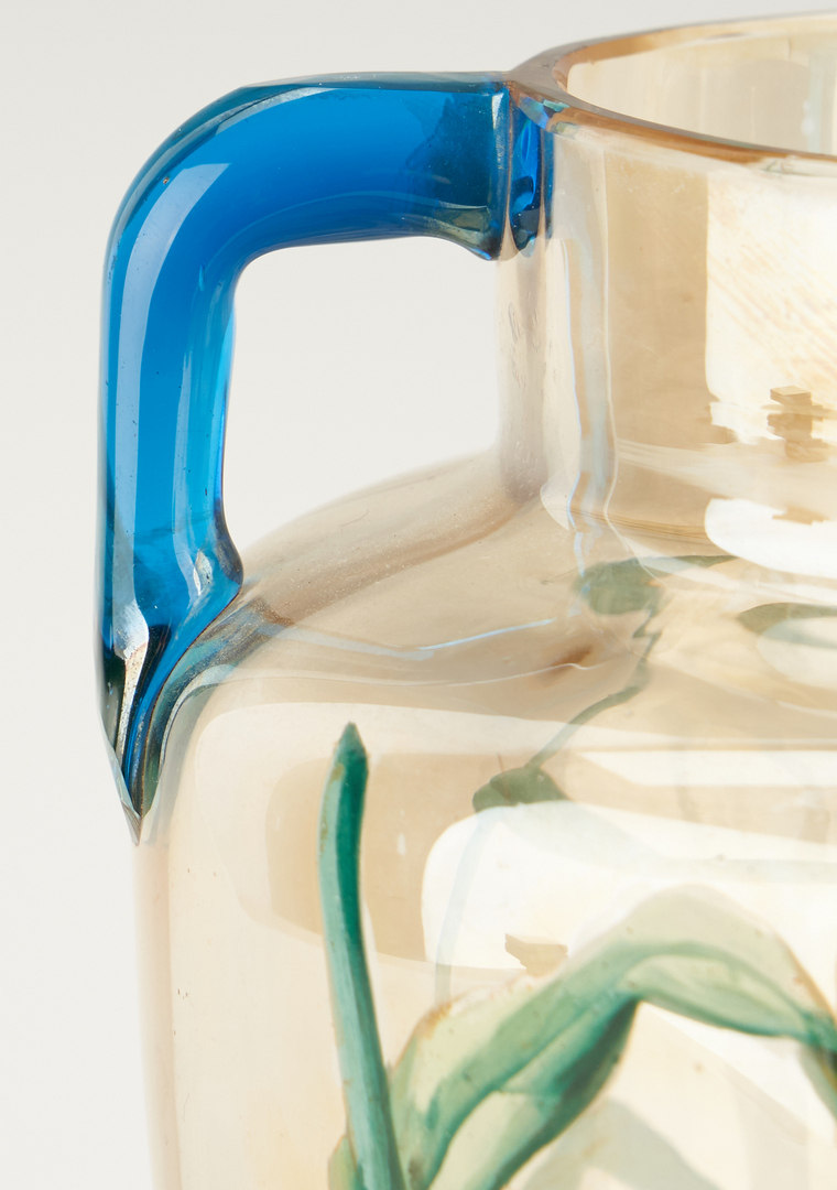 Lot 540: Tiffany Favrile Bowl & French Art Glass Vase