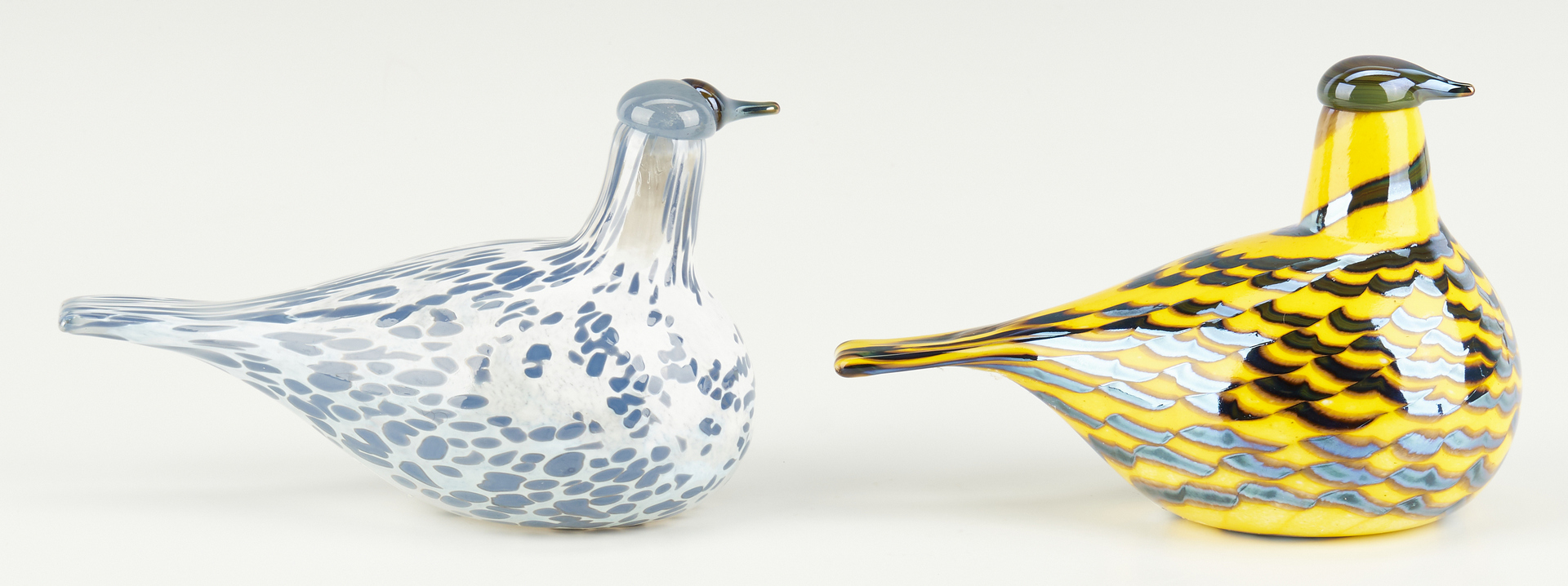 Lot 548: 4 Iittala Oiva Toikka Art Glass Birds