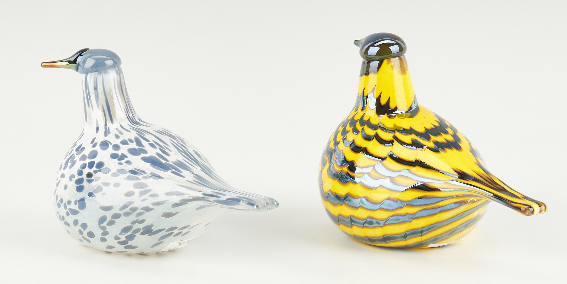 Lot 548: 4 Iittala Oiva Toikka Art Glass Birds