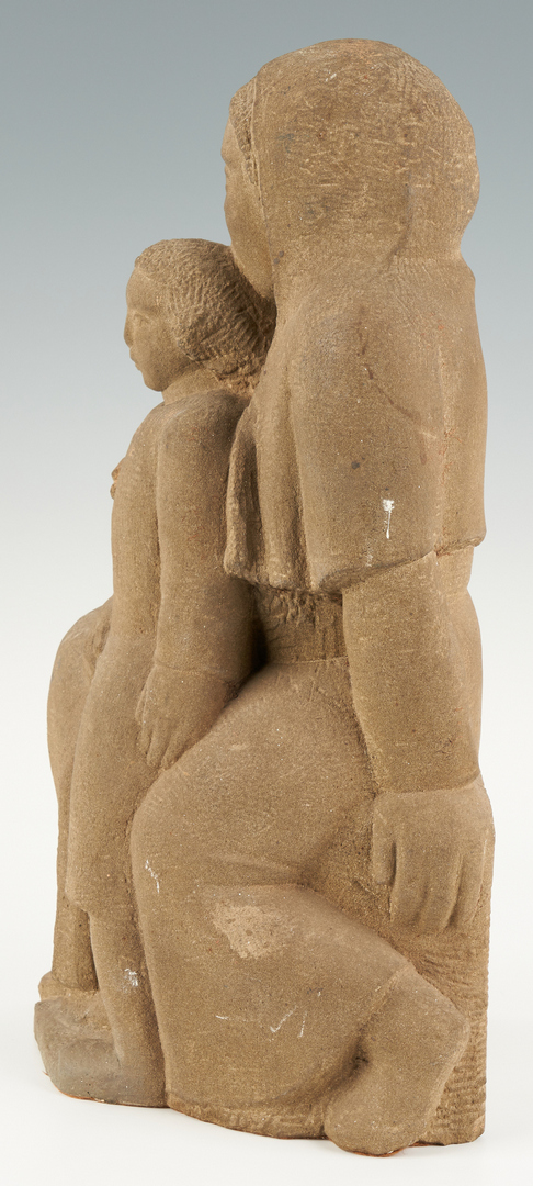 Lot 554: Berta Margoulies Sculpture, Mother and Child