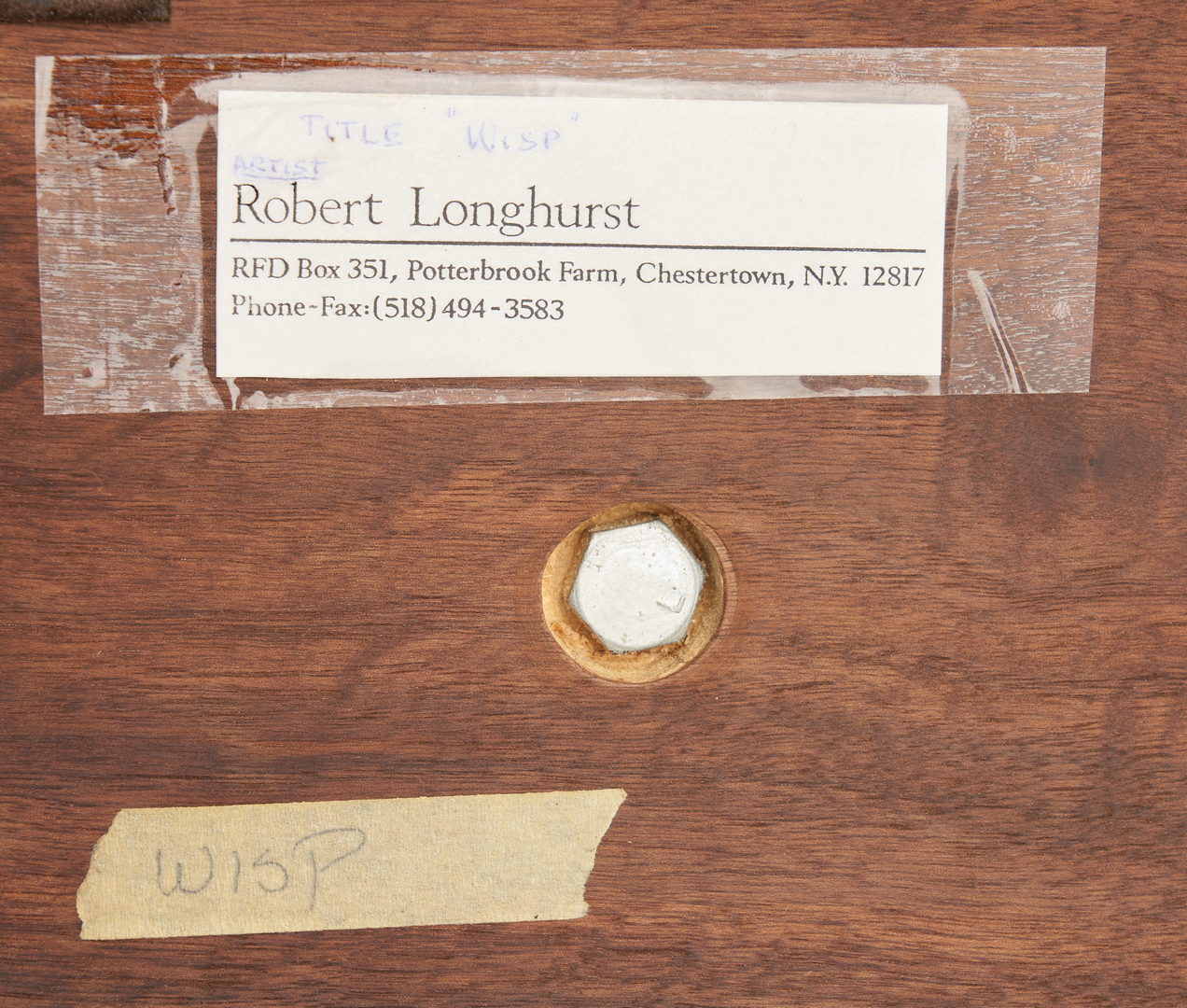 Lot 561: Robert Longhurst Abstract Wood Sculpture