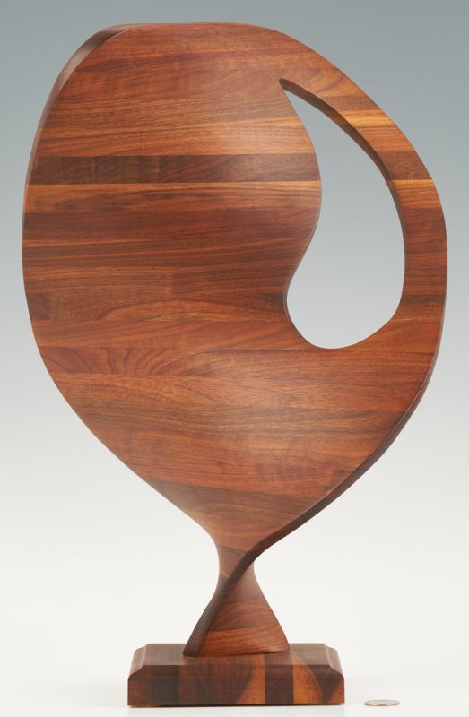 Lot 562: Robert Keyser Abstract Wood Sculpture