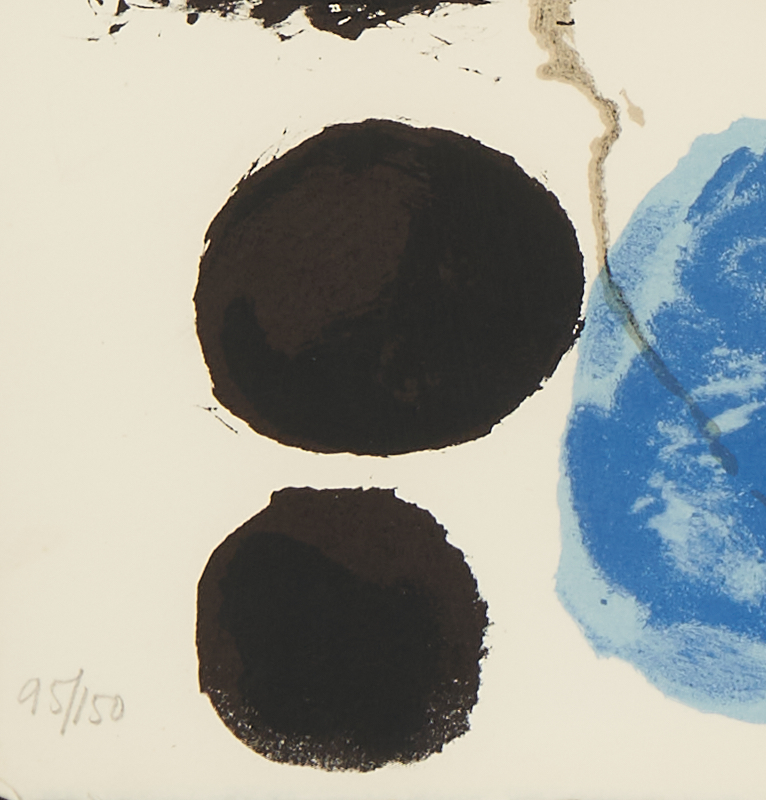 Lot 563: Joan Miro Signed Lithograph, Solar Bird, Lunar Bird, Spark, 95/150