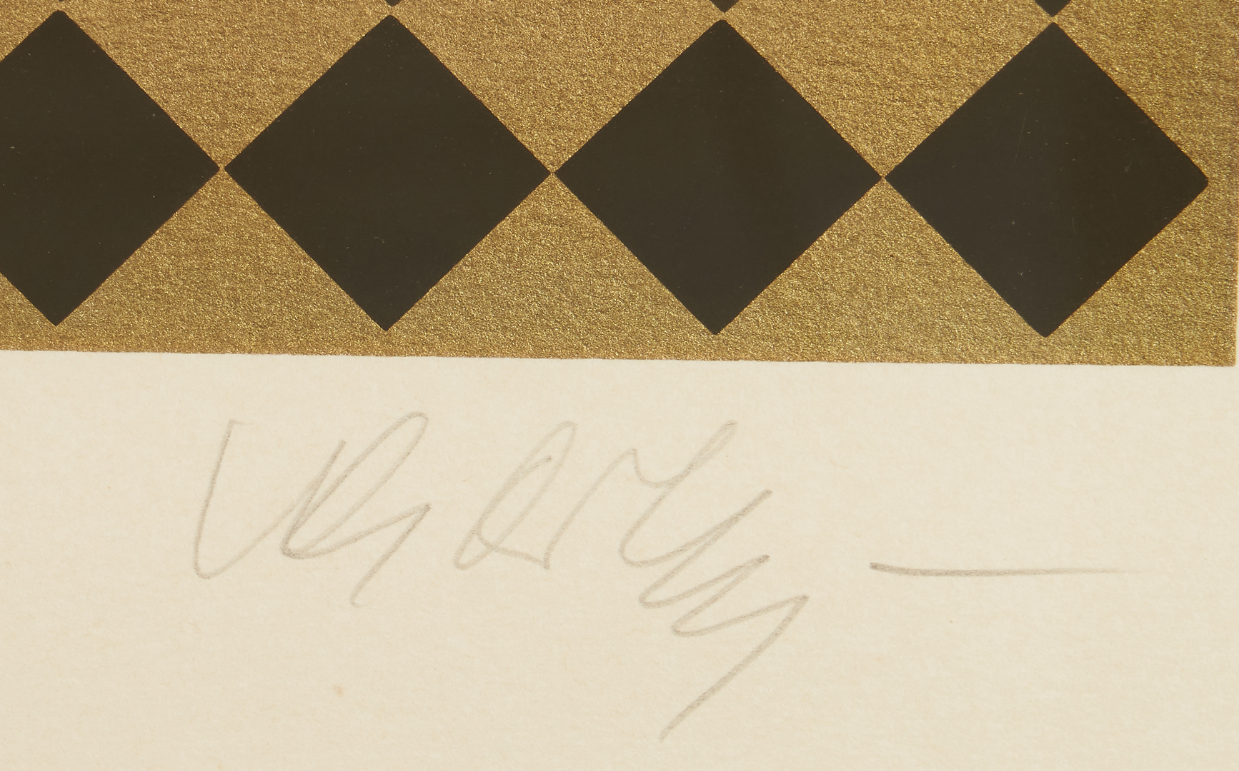 Lot 567: Victor Vasarely Modern Op art Screenprint, Yak